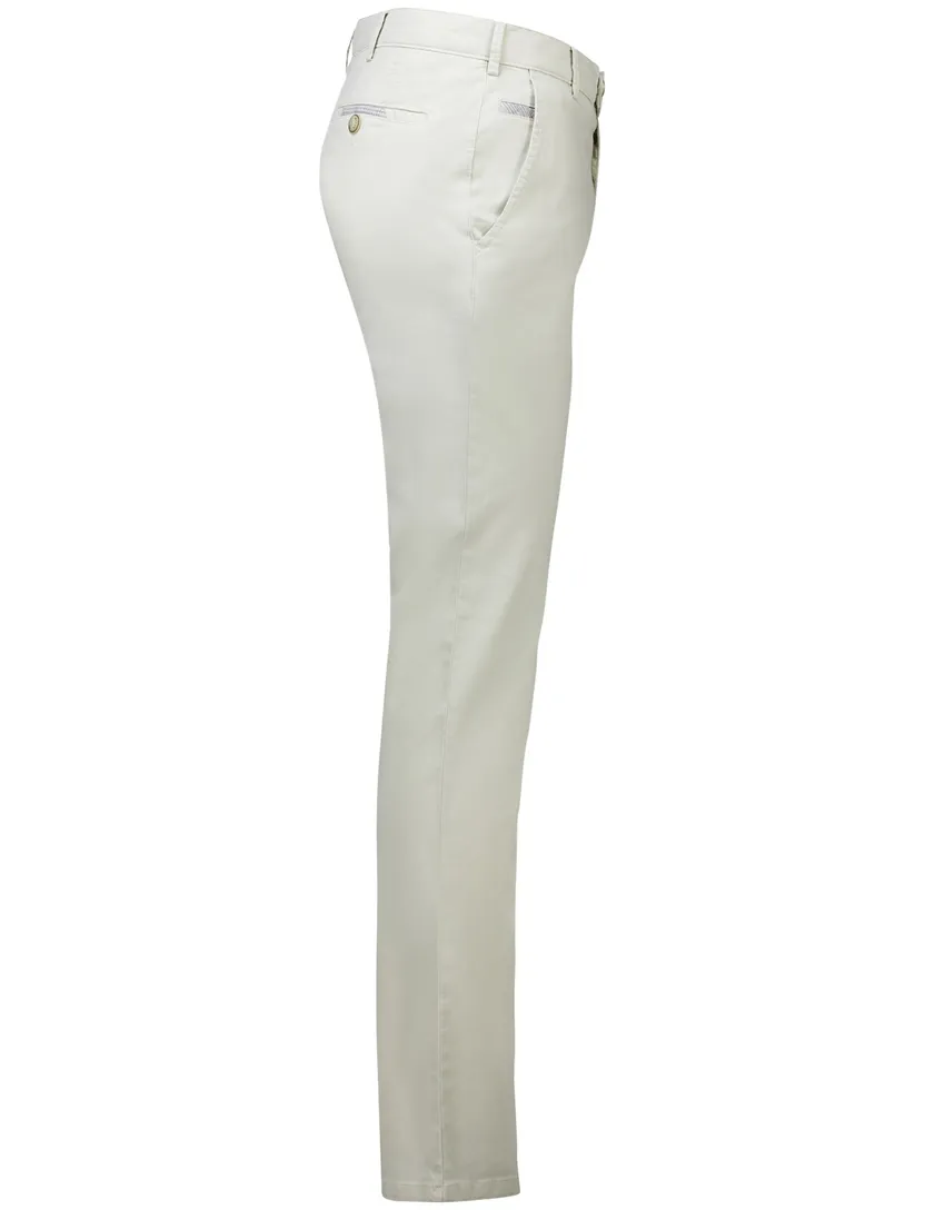 Meyer Pantalon katoen creme flatfront effen