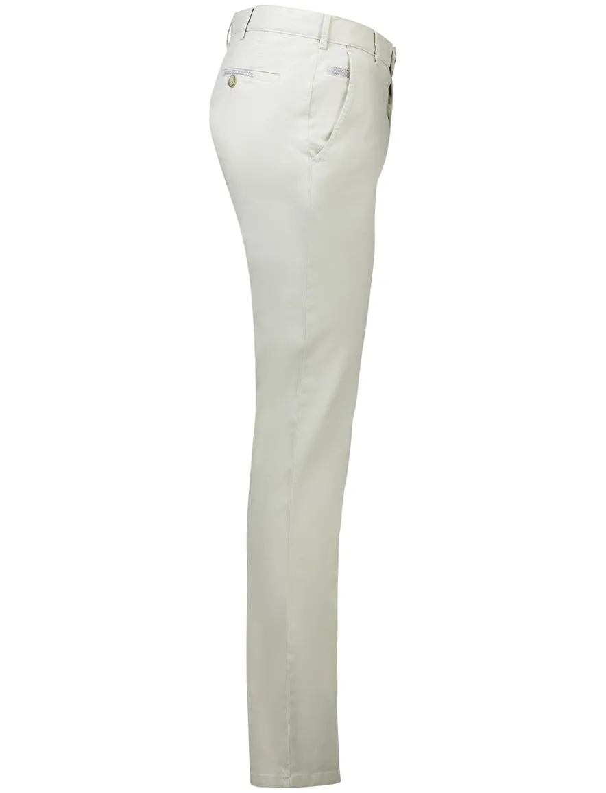 Meyer Pantalon katoen creme flatfront