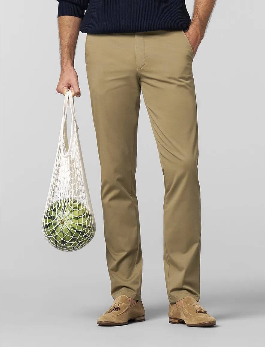 Meyer Bonn katoenen broek camel