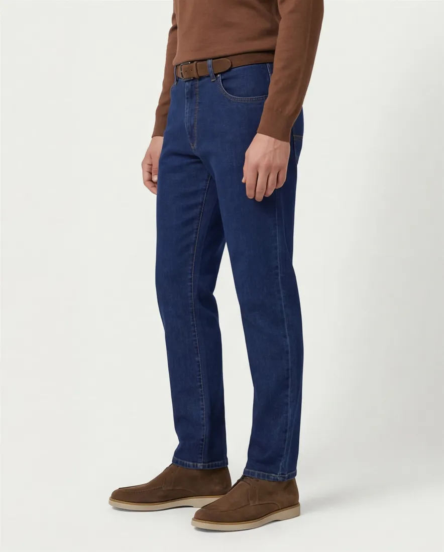 Meyer Dublin pantalon jeans blauw DUBLIN Art.1-4174-16