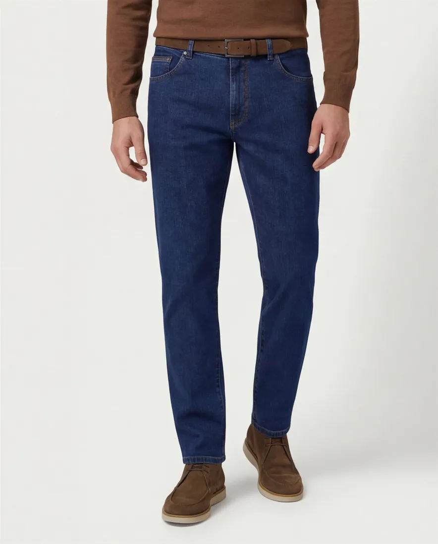 Meyer Dublin pantalon jeans blauw DUBLIN Art.1-4174-16