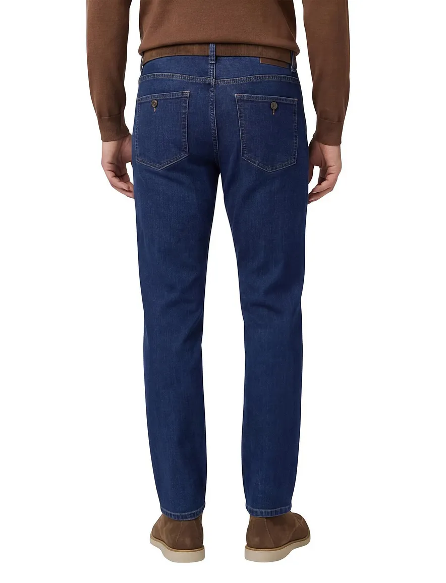 Meyer Dublin pantalon jeans blauw effen normale fit