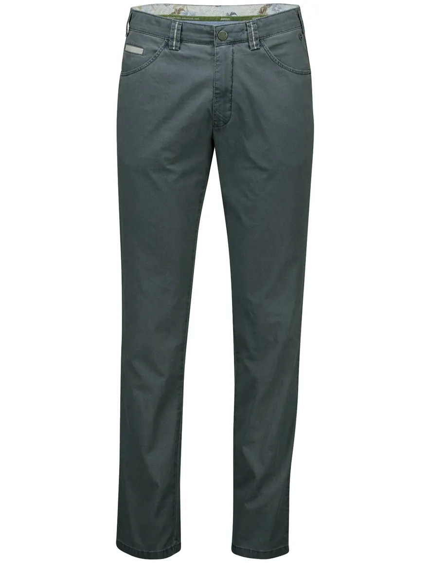 Meyer Dublin Pantalon katoen blauw 5-pocket