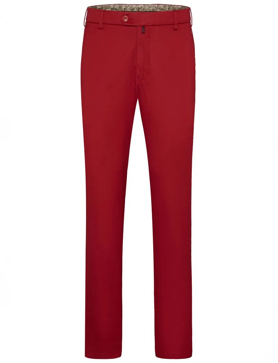 Meyer Bonn katoenen broek rood
