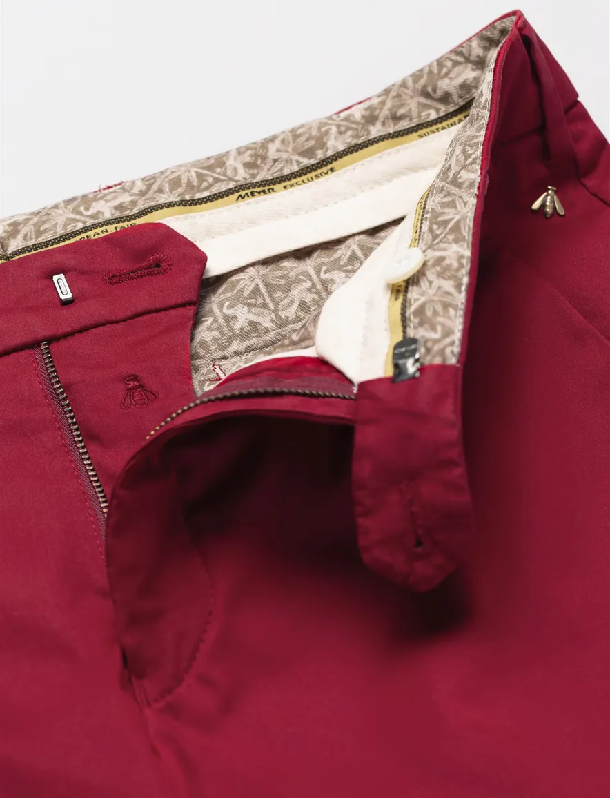 Meyer Bonn katoenen broek rood