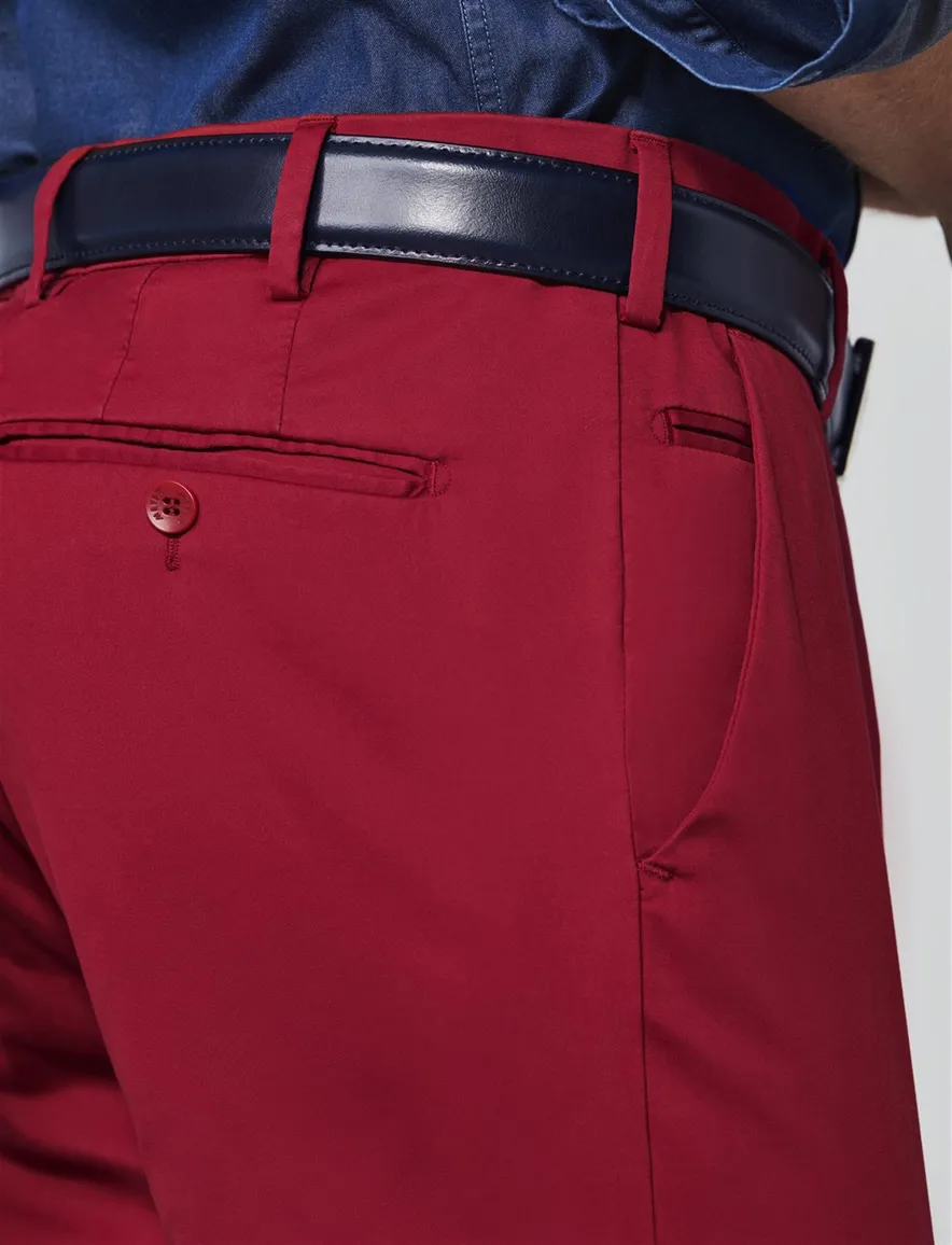 Meyer Bonn katoenen broek rood