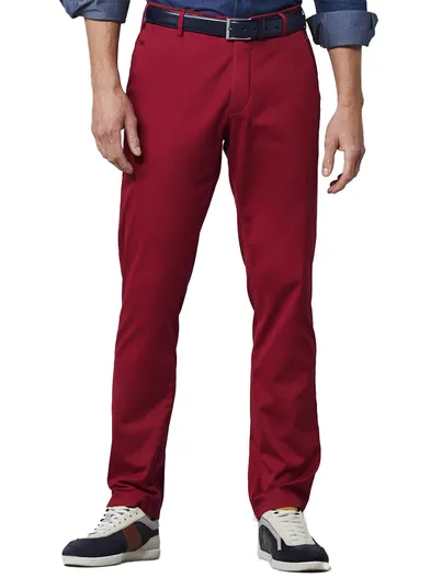 Meyer Meyer Bonn katoenen broek rood