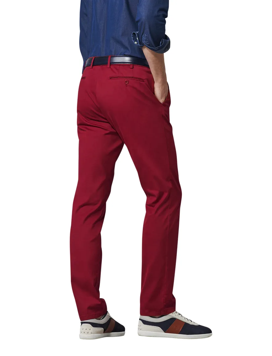 Meyer Bonn katoenen broek rood