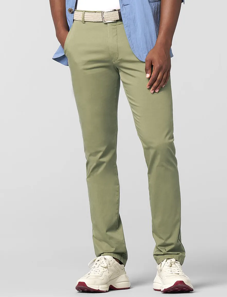 Meyer New York katoenen broek groen