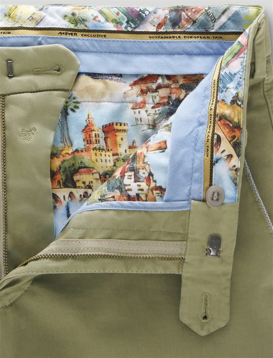 Meyer New York katoenen broek groen