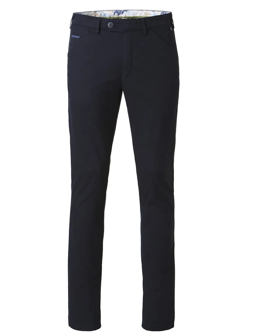 Meyer Chicago katoenen broek donkerblauw