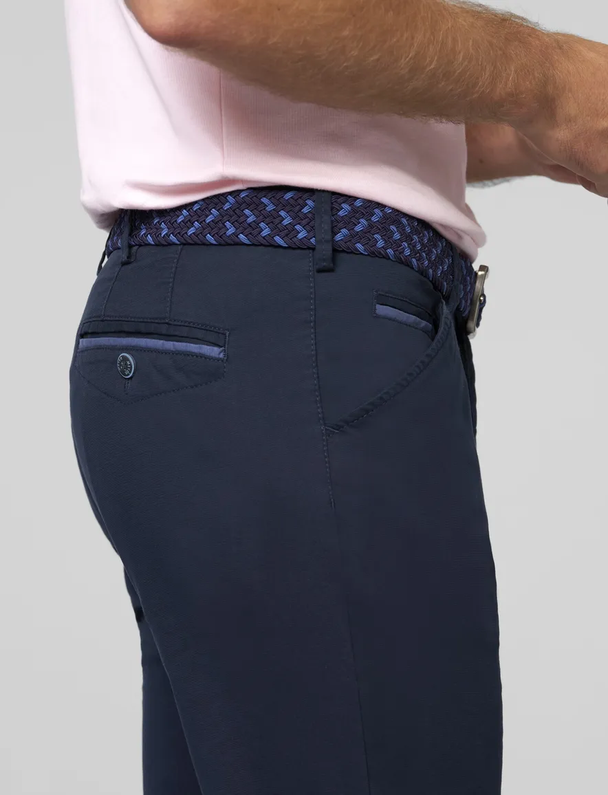 Meyer Chicago katoenen broek donkerblauw