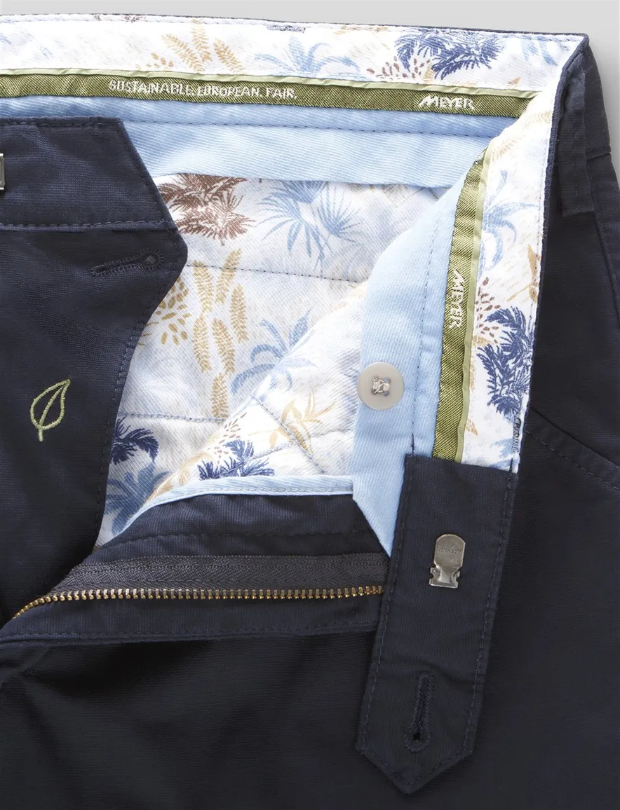 Meyer Chicago katoenen broek donkerblauw