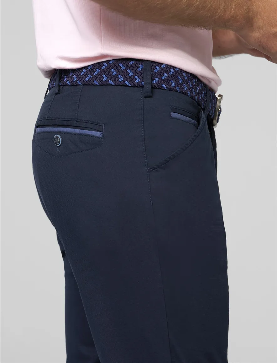 Meyer Chicago katoenen broek donkerblauw