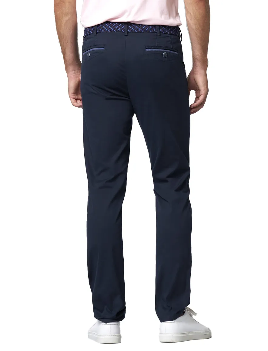 Meyer Chicago katoenen broek donkerblauw