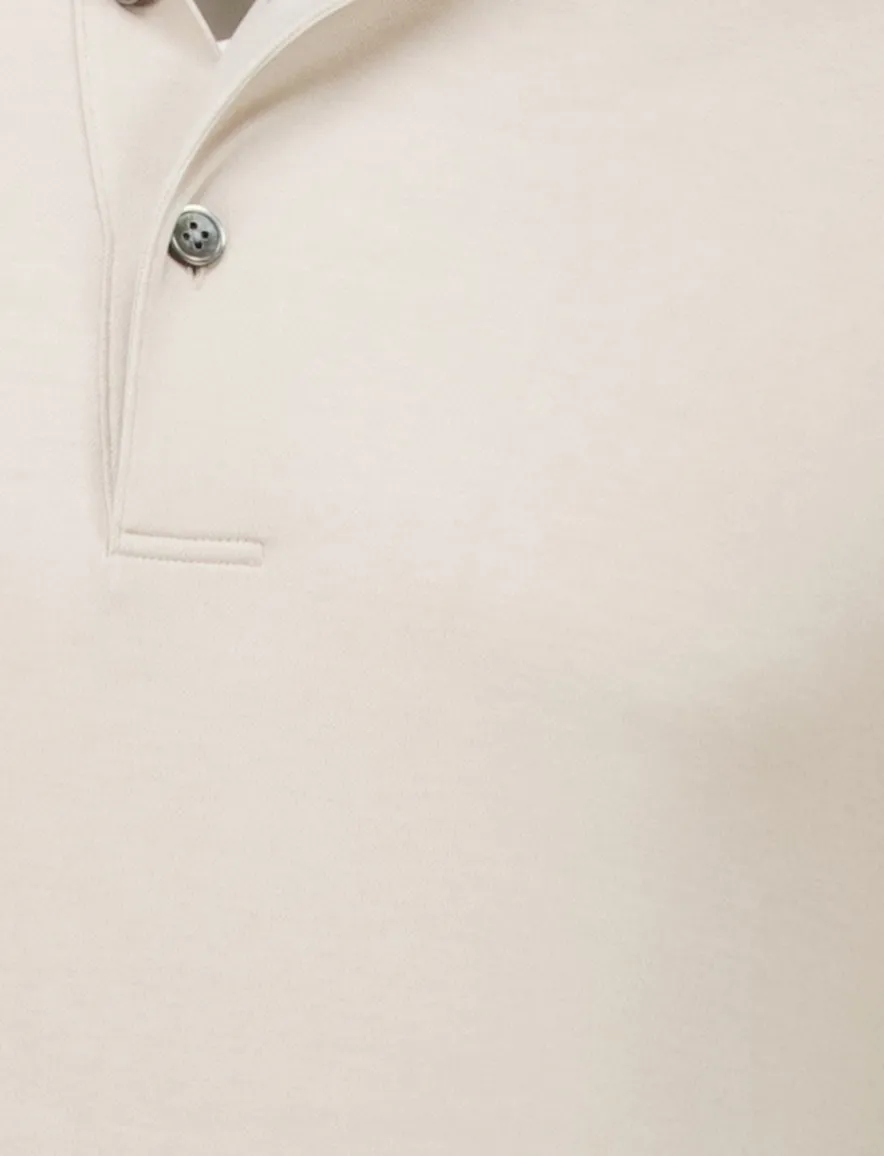 Profuomo polo beige 3-knoops