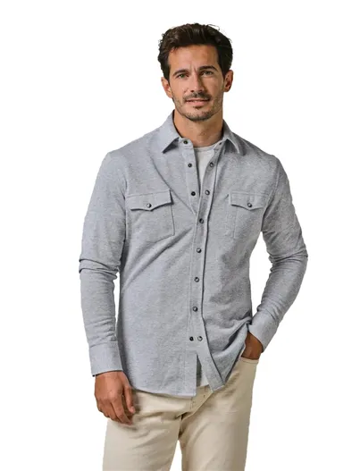 Profuomo Profuomo western overshirt denim blauw