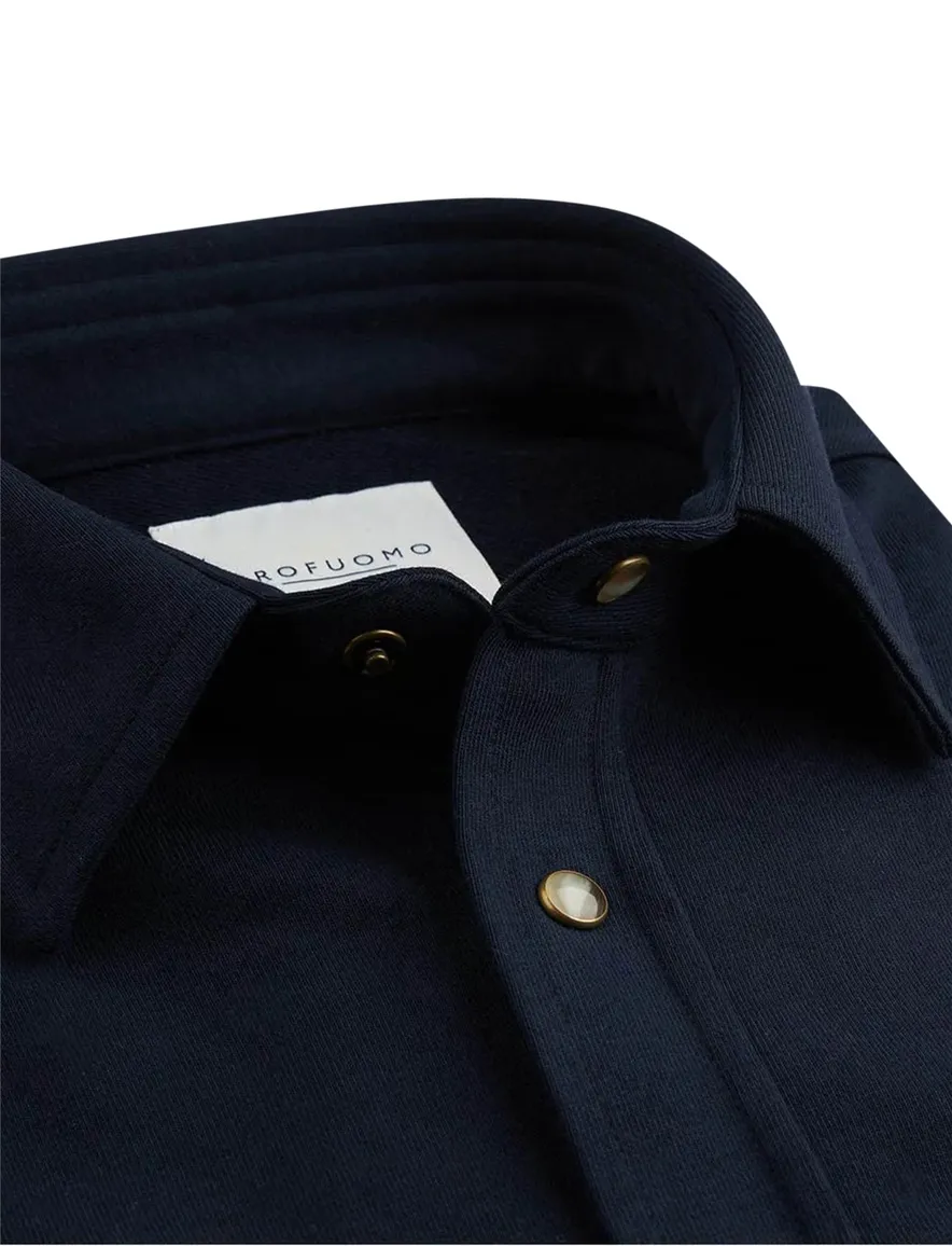 Profuomo western overshirt donkerblauw