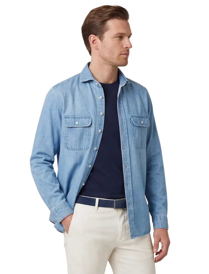 denum Profuomo casual overshirt