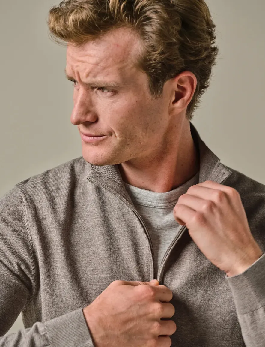 Profuomo vest bruin gemeleerd