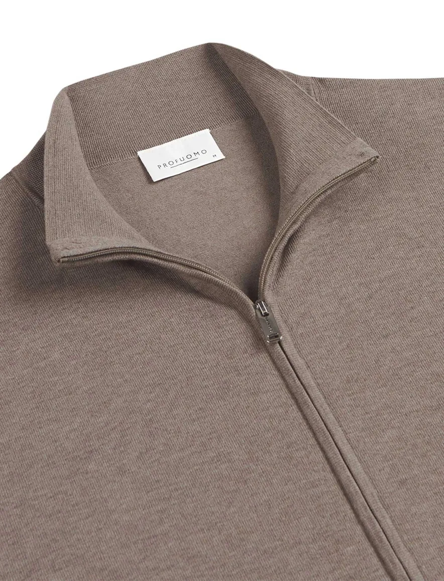 Profuomo vest bruin gemeleerd