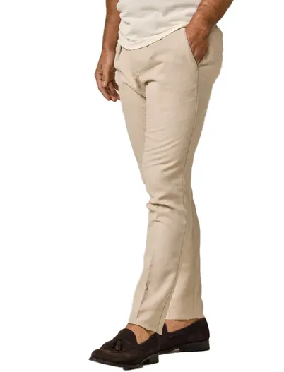 Profuomo Profuomo pantalon chino beige relaxed fit