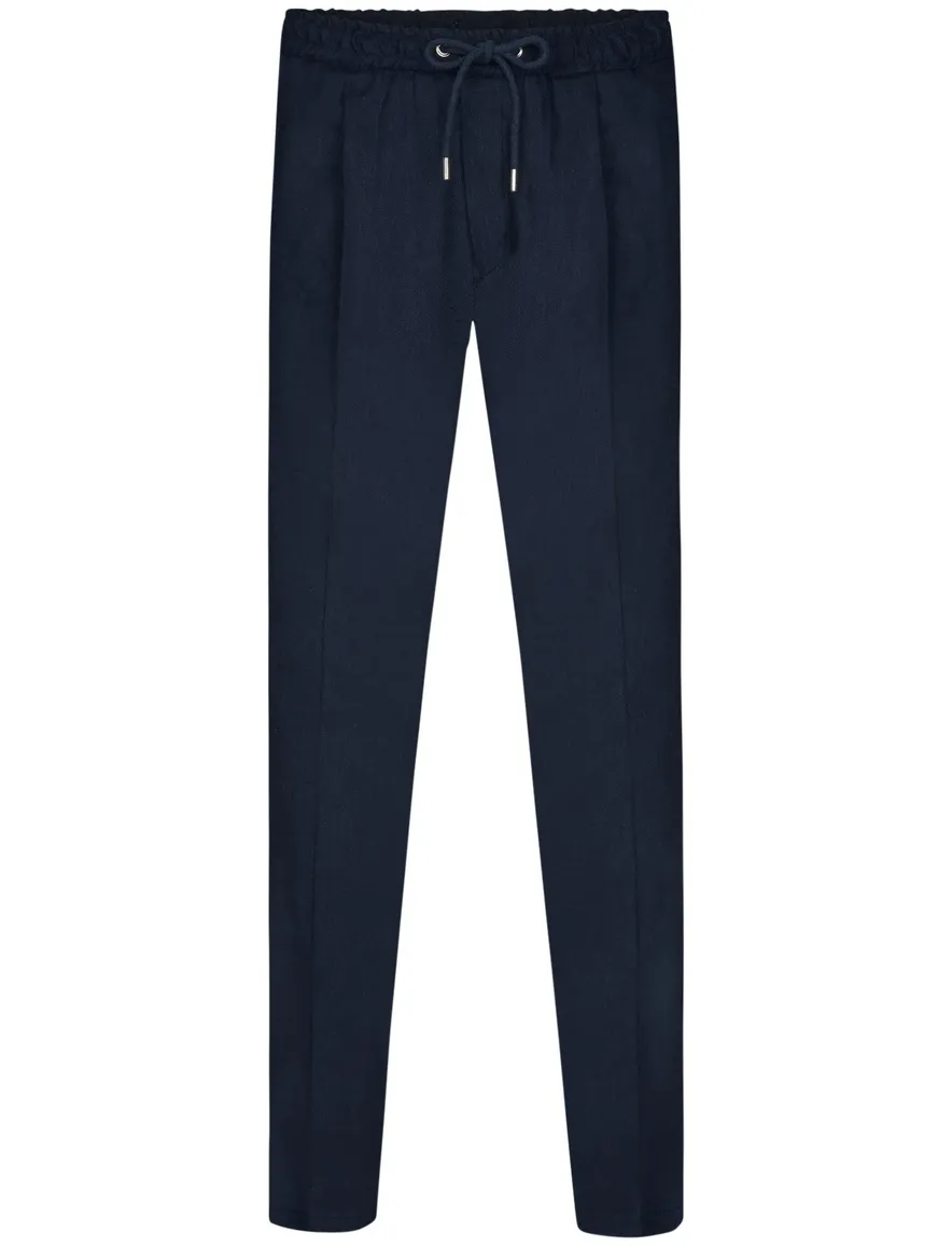 Profuomo broek donkerblauw effen