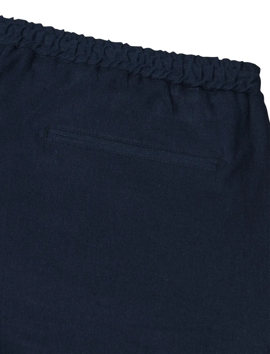 Profuomo broek donkerblauw effen