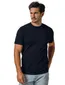Profuomo t-shirt donkerblauw gemêleerd ronde hals lyocell