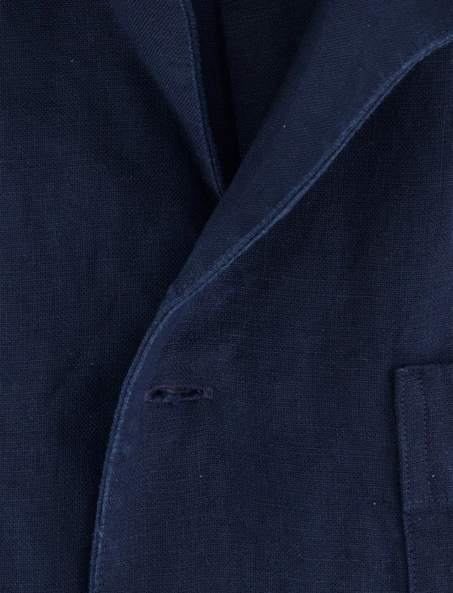 overhemd korte mouw donkerblauw Profuomo