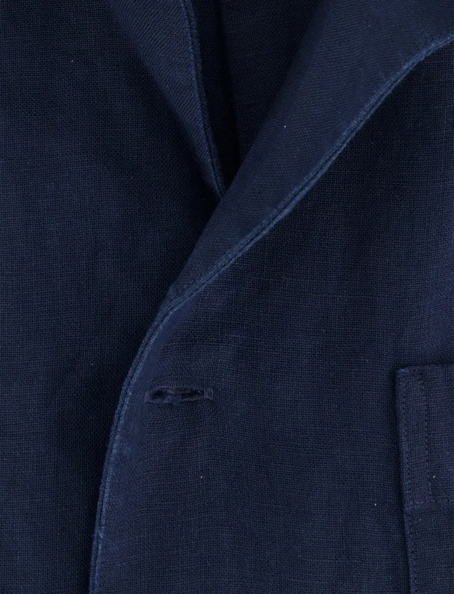 overhemd korte mouw donkerblauw Profuomo