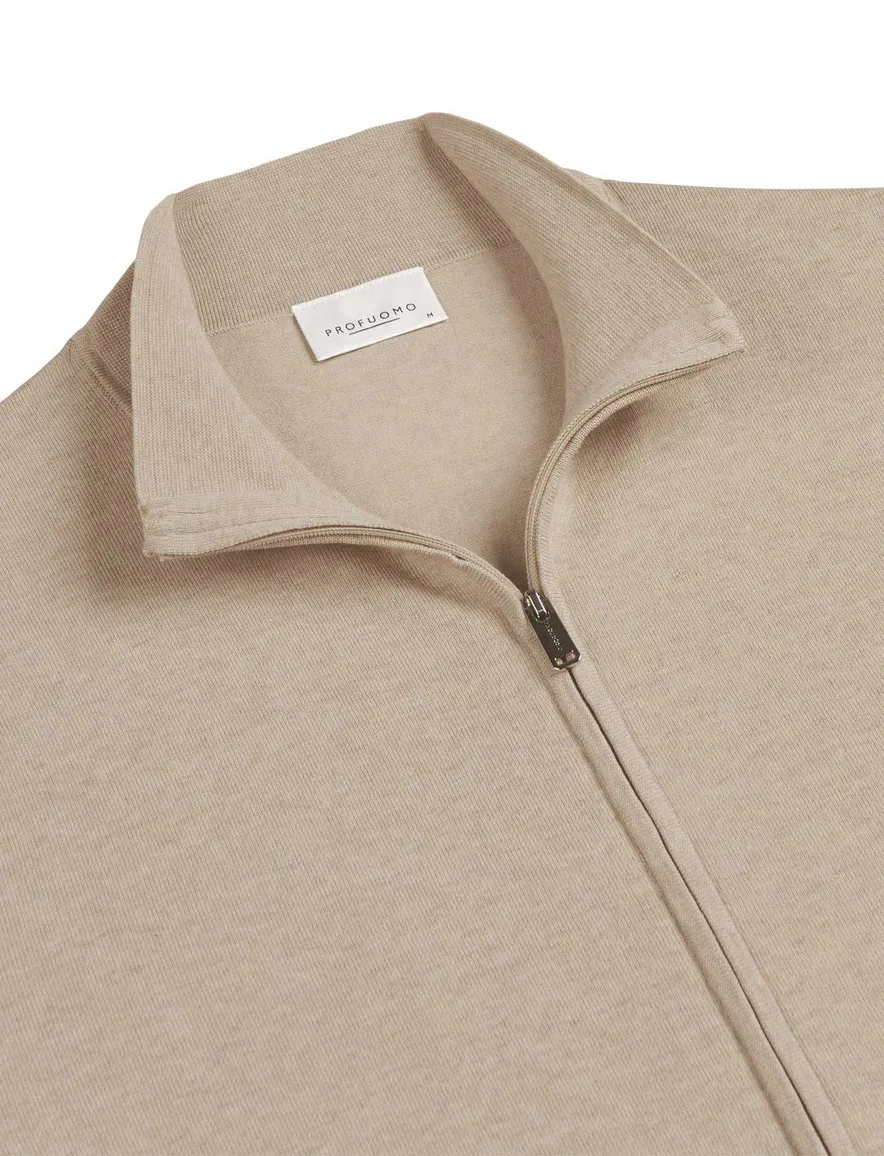 Profuomo vest beige gemeleerd