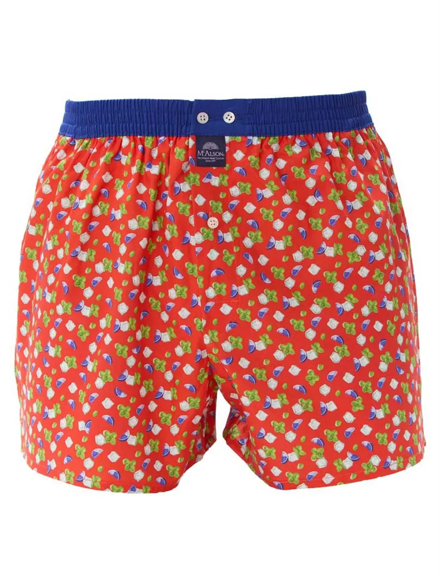 Mc Alson boxershort rood geprint