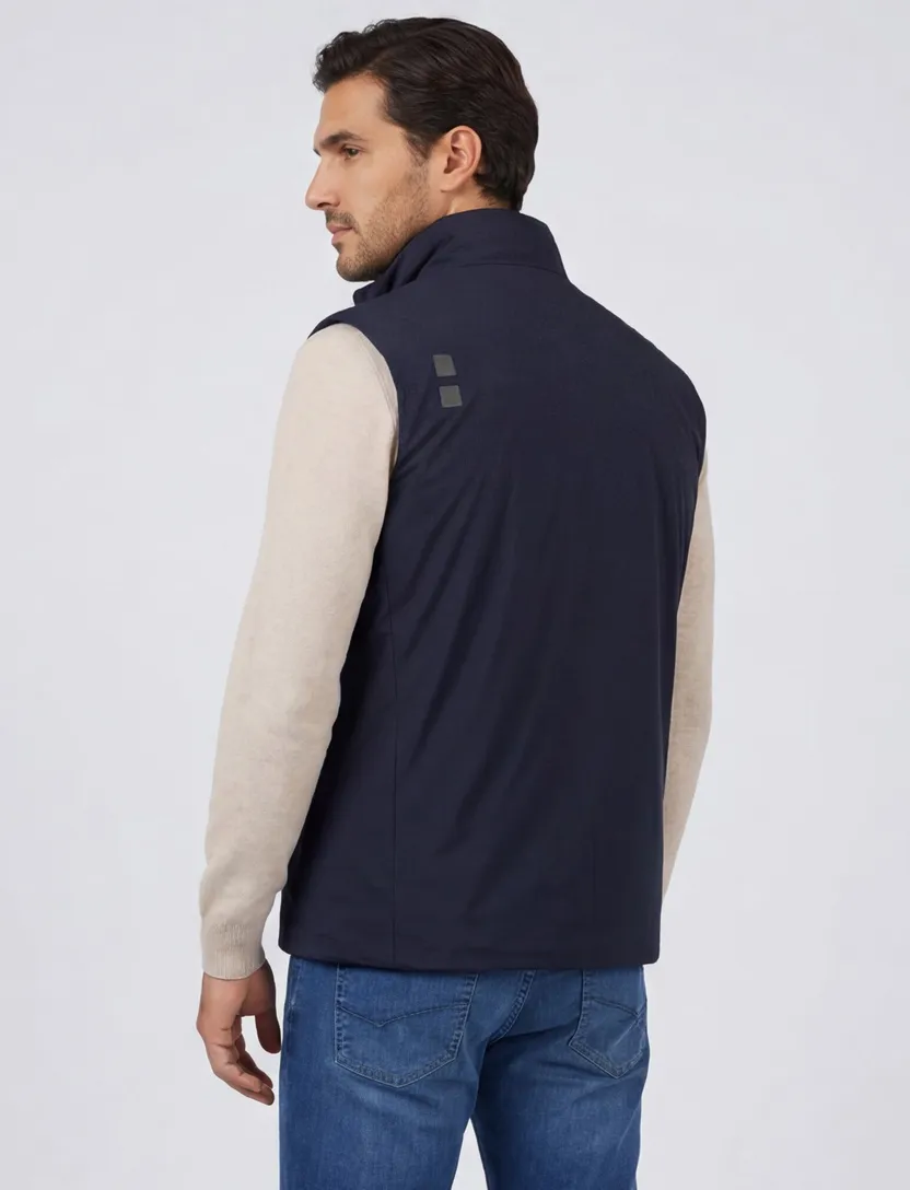 bodywarmer UBR donkerblauw normale fit nylon