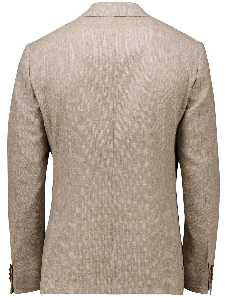 Dressler Colberts beige gemêleerd Regular Fit