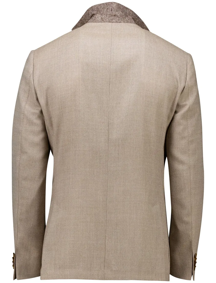 Dressler Colberts beige gemêleerd Regular Fit