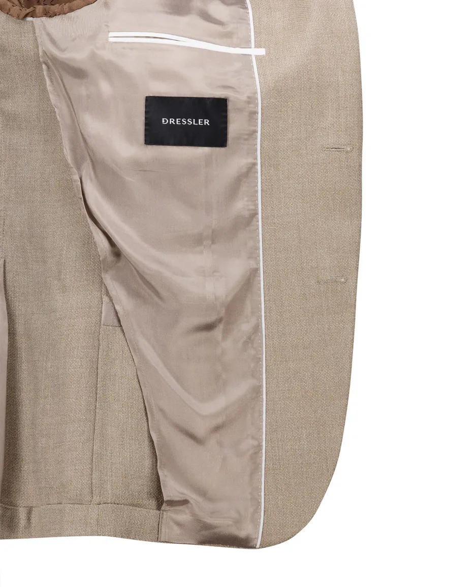 Dressler Colberts beige gemêleerd Regular Fit