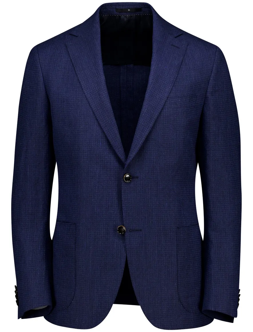 Dressler regular fit colbert donkerblauw