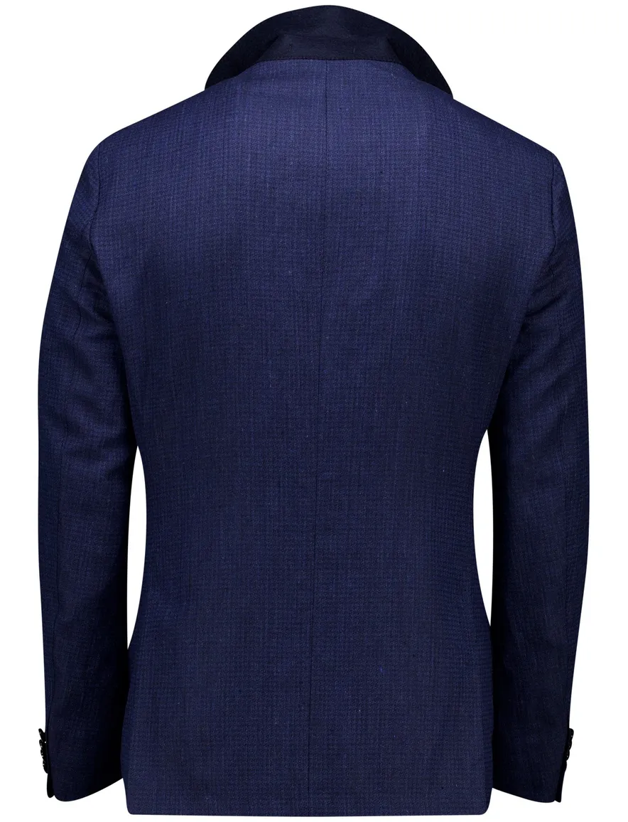 Dressler regular fit colbert blauw
