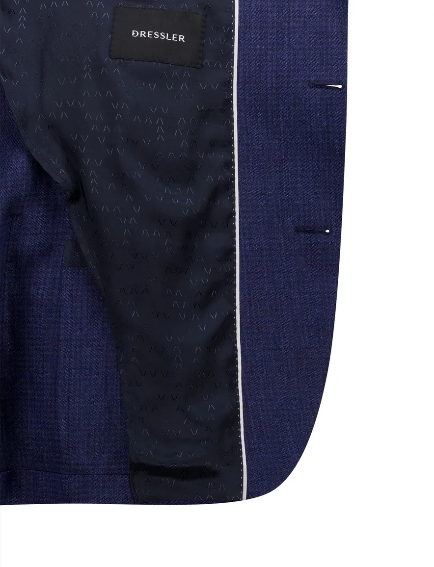 Dressler regular fit colbert donkerblauw