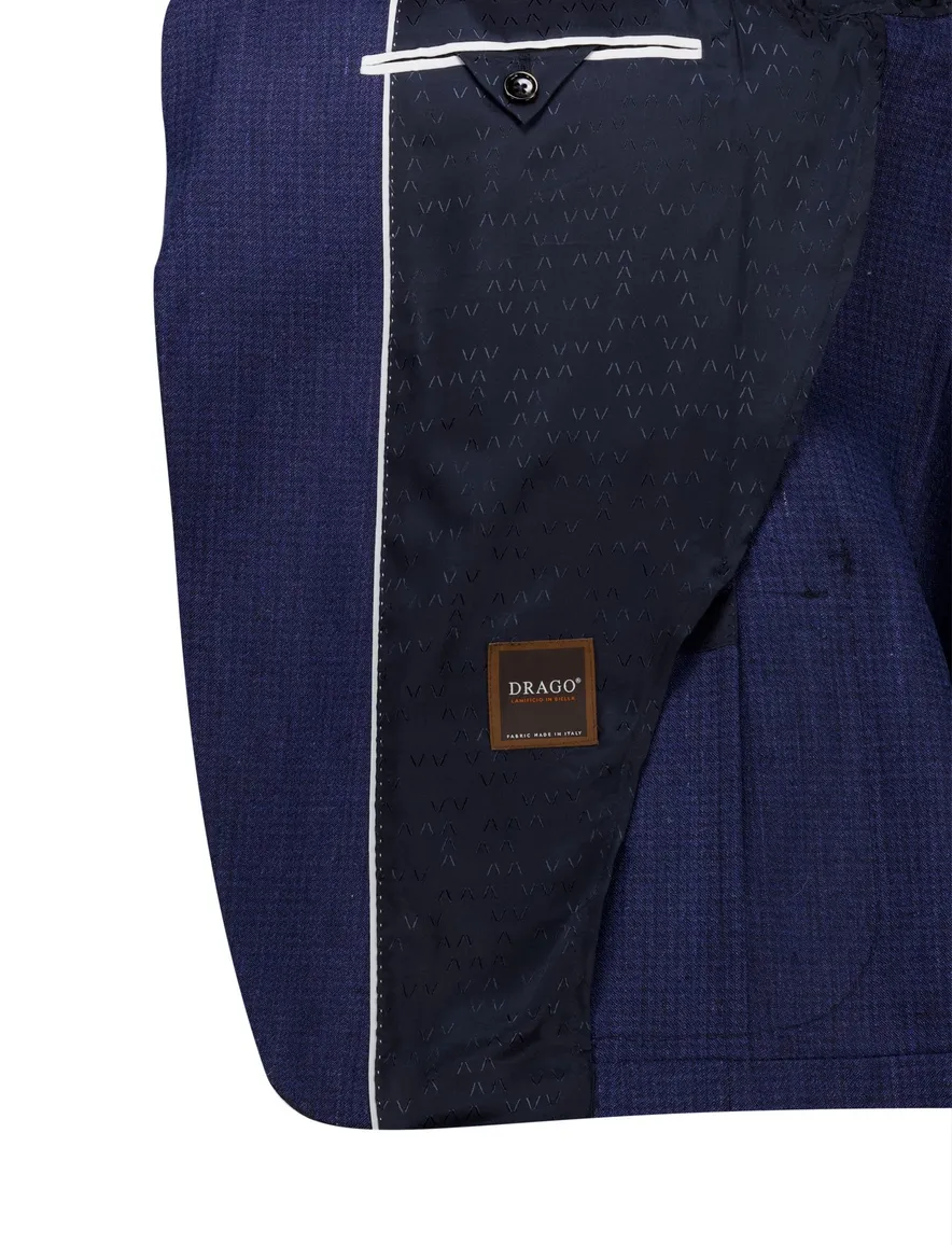 Dressler regular fit colbert donkerblauw