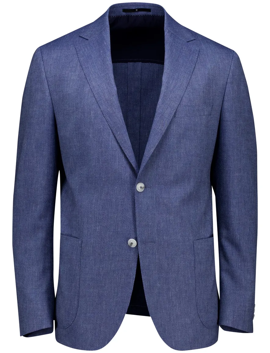 Dressler regular fit colbert blauw