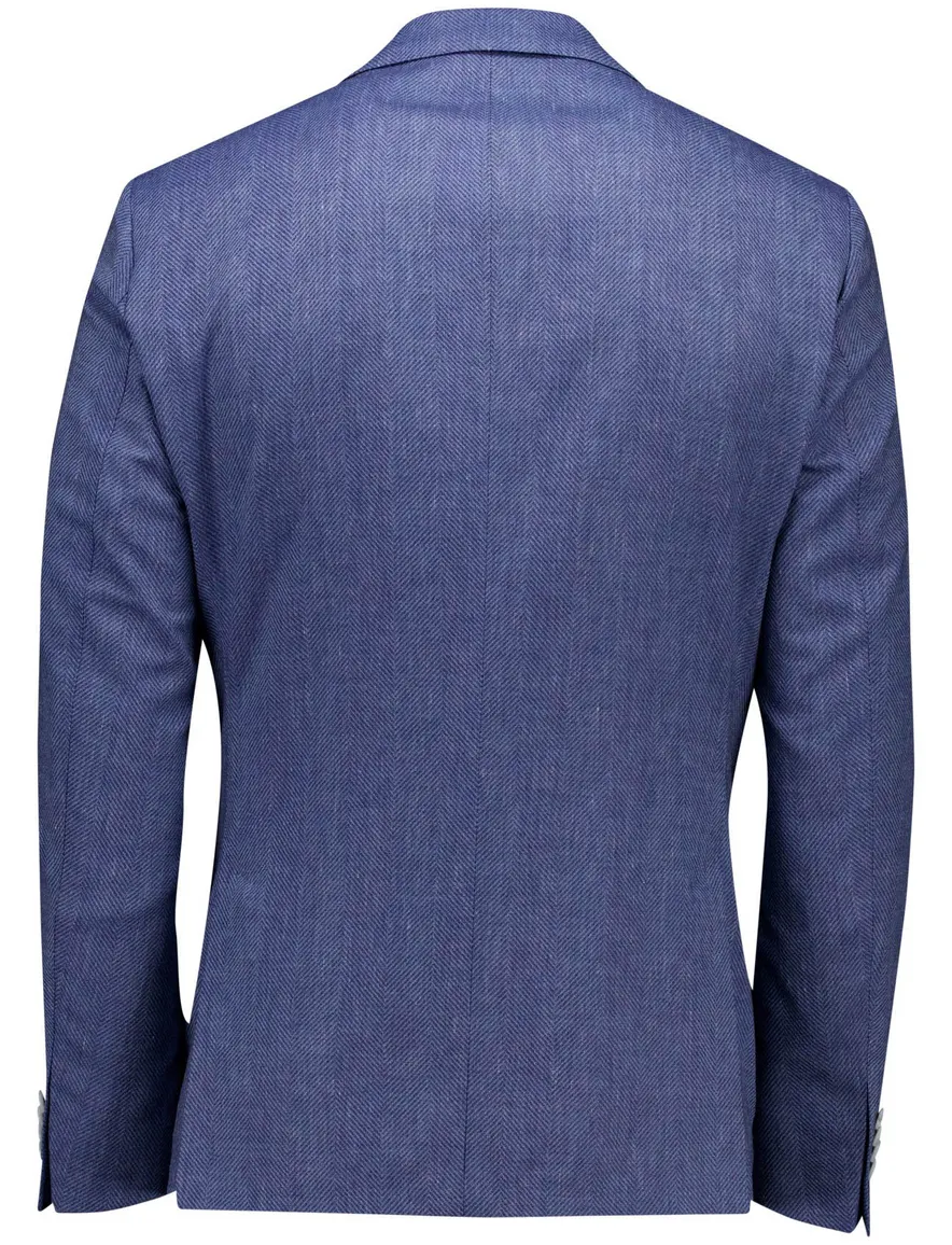 Dressler regular fit colbert blauw