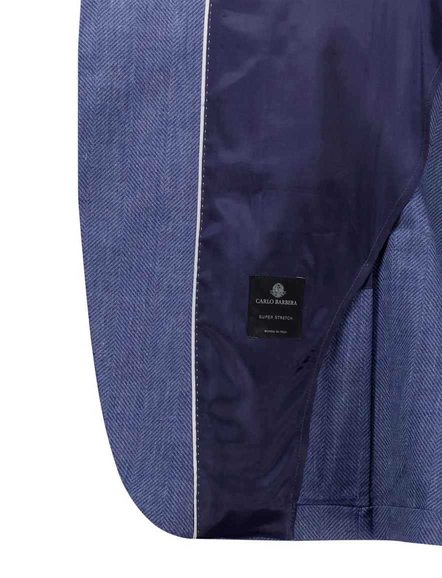 Dressler regular fit colbert blauw
