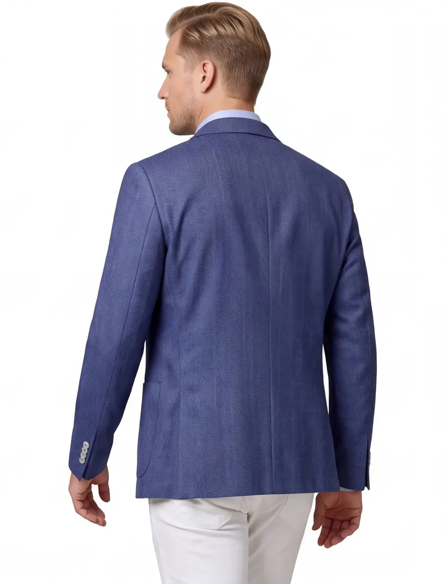 Dressler regular fit colbert blauw