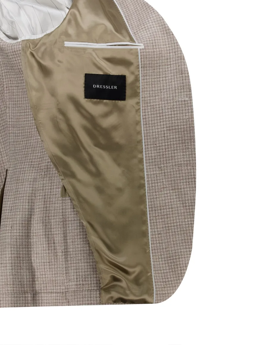 Dressler Colbert geruit beige