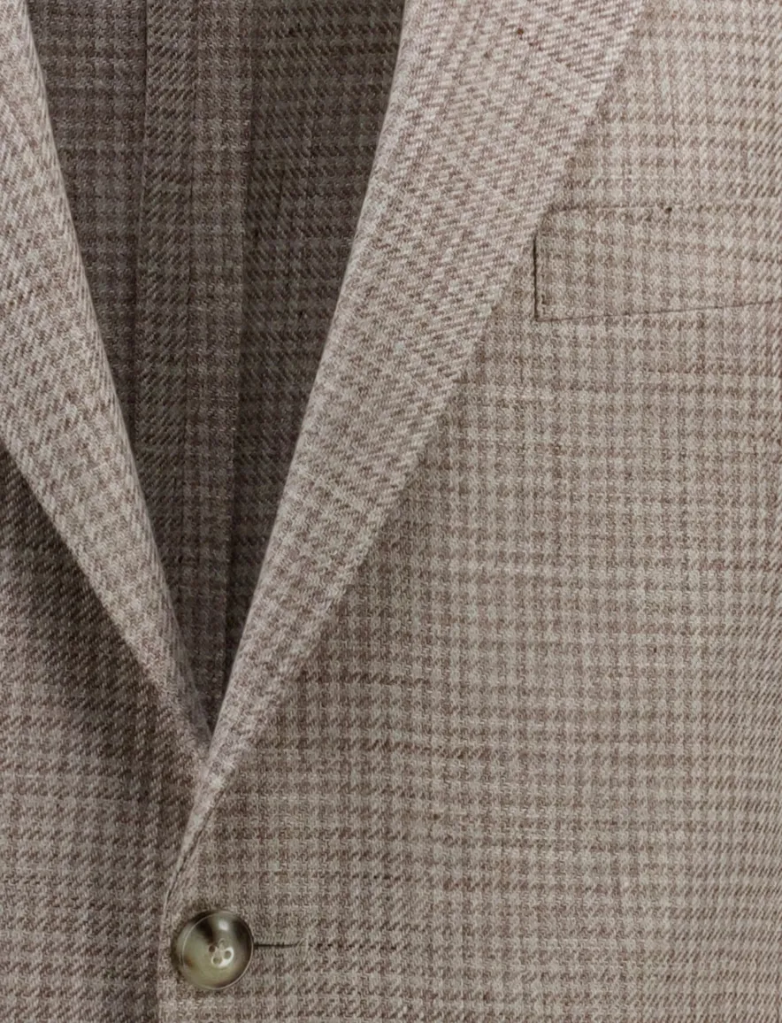 Dressler Colbert geruit beige