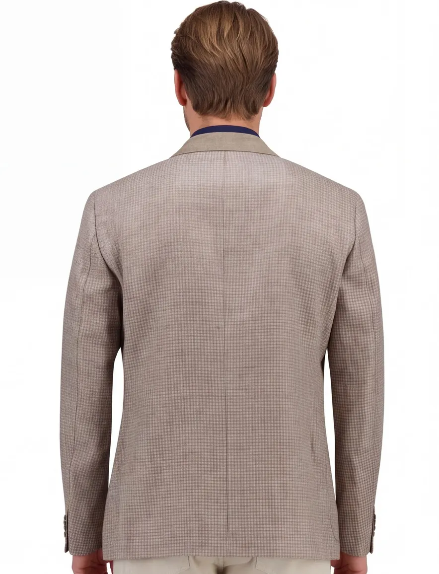 Dressler Colbert geruit beige