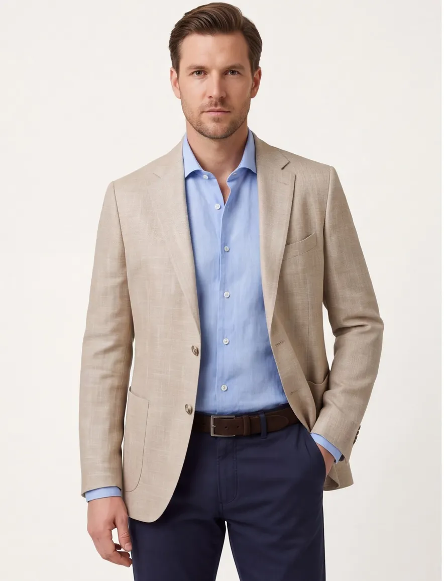 Dressler colbert SC-Hendrik beige normale fit