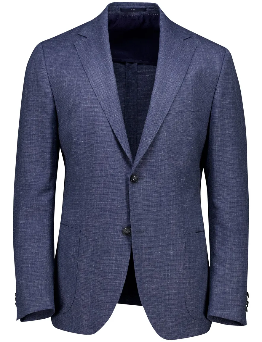 Eduard Dressler shaped fit colbert blauw wol